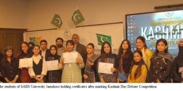 SABS UNIVERSITY JAMSHORO HOSTS DEBATE COMPETITION TO MARK KASHMIR DAY