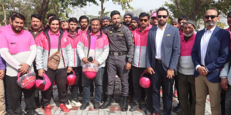 Distribution of Helmets Among Food Delivery Riders Under Road Safety Initiative