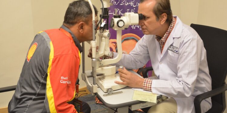 Wafi Energy Pakistan conducts free eye camp for Retailers in collaboration with LRBT