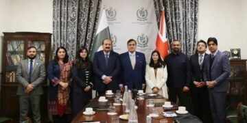 The Pakistan High Commission in London H.E. Dr. Mohammad Faisal, alongside Chairman PMYP Rana Mashhood Ahmad Khan