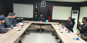 DIG Karachi Region (Prison) Aslam Malik held a meeting with SSP Central Jail Karachi Ghulam Murtaza Sheikh,