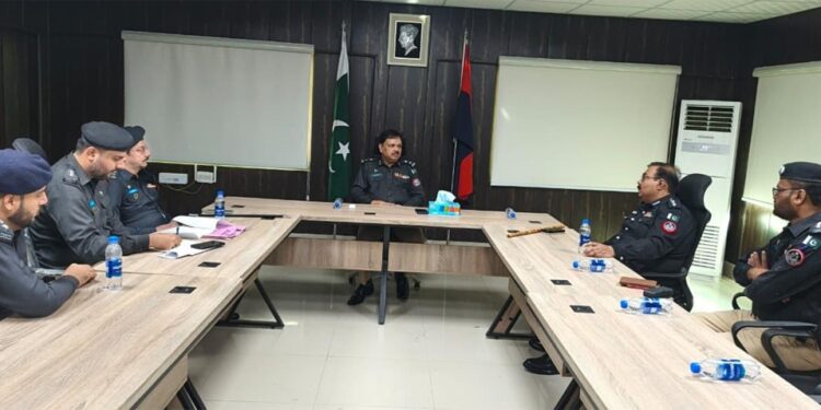 DIG Karachi Region (Prison) Aslam Malik held a meeting with SSP Central Jail Karachi Ghulam Murtaza Sheikh,