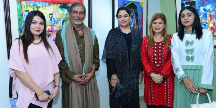 Artist Aliya Faizi Explores the Journey of Self-Discovery in Solo Exhibition “Parwaz” held at Ocean Art Galleries