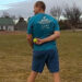 Tennis ball caught behind back from a long distance, new world record set.