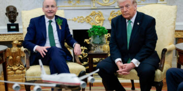 President Trump hosts Irish PM Martin on St Patrick’s Day; talks about Iran war as ‘a little excursion’