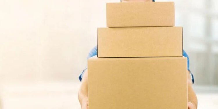 Young girl arrives to deliver father in a box.