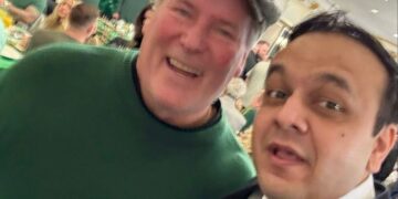 Dr. Assad Mujtaba received strong and enthusiastic support from Republican leadership at today’s St. Patrick’s Day celebrations,