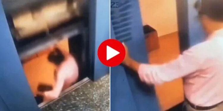 Young man miraculously survives falling in elevator, video goes viral.