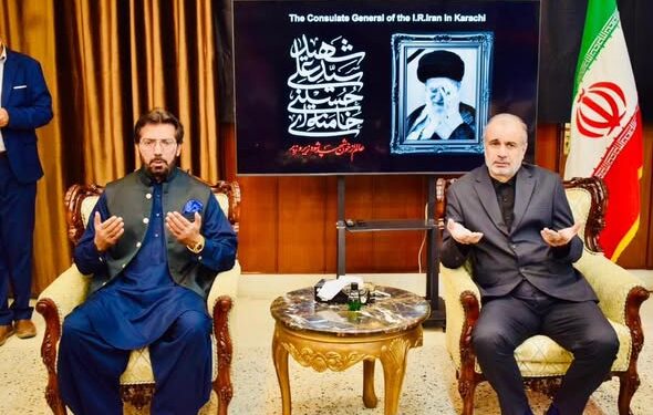 Nawabzada Jam Muhammad Farooq Ali Khan visited the Consulate General of Iran