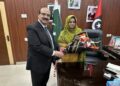 Kaukab Iqbal, met with Ms. Shaheena Sher Ali, Minister for Women Development,