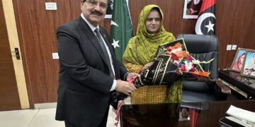 Kaukab Iqbal, met with Ms. Shaheena Sher Ali, Minister for Women Development,