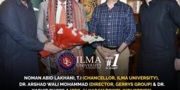 Noman Abid Lakhani,Dr. Arshad Wali Mohammad,Dr. Kashif Chawla met the Hon. Governor Sindh