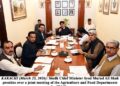 Sindh Chief Minister Syed Murad Ali Shah presides over a joint meeting