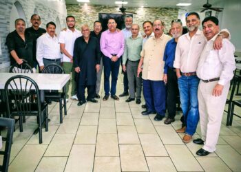 A Houston-based businessman originally from Karachi, Mr Mustafa Hsusain, hosted a lunch in honor of Muhammad Rehan Hanif