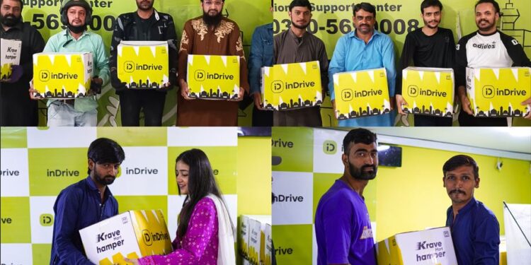 inDrive Pakistan Distributes Ramadan Ration Packages to drivers