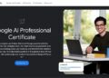 Google New AI Professional Certificate now available in Pakistan