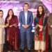 Shaheena Sheer Ali Presents Award to Hockey Player Samira Nasim