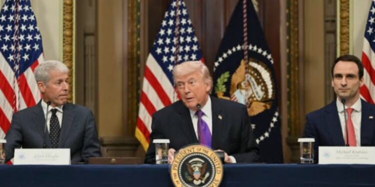 President Trump rates Iran War ’15 out of 10′ in a meeting with Tech executives at the White House