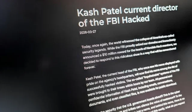Iran-Linked Hackers Breach FBI Director Kash Patel’s Email