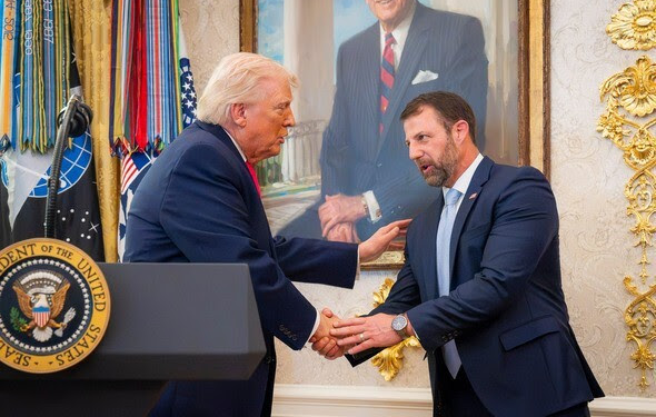 ‘I don’t care if you’re red or you’re blue … I will protect everybody’ says Mullin as he is sworn Secretary DHS at the White House