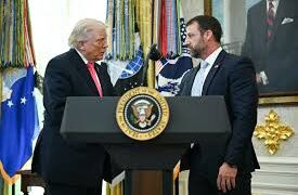 ‘I dont care if you’re red or you’re blue … I will protect everybody’ says Mullin as he is sworn Secretary DHS;