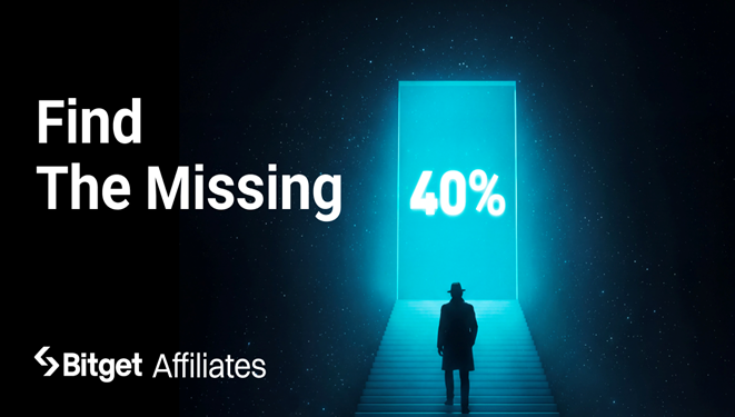 Bitget Invites Affiliates to Split “The Missing 40%” Revenue Plus $1 Million USDT Prize Pool