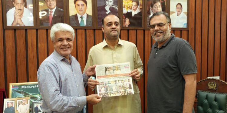 Syed Turab Shah visited the office of Deputy Mayor Karachi Salman Abdullah Murad.