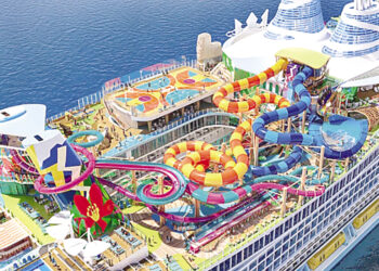 A ship 5 times larger than the Titanic is ready to sail.