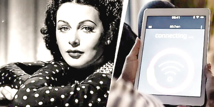 Hollywood actress hidden behind Wi-Fi through walls.