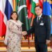 Ambassador Rukhsana Afzaal met Foreign Minister H.E Mr. Sihasak Phuang ketkeow at the Ministry of Foreign Affairs.