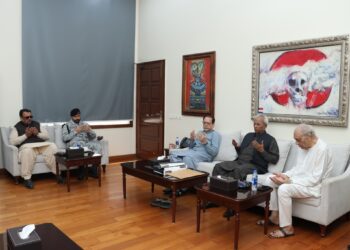 Governor Sindh Nehal Hashmi called on President ACP Mohammad Ahmed Shah,