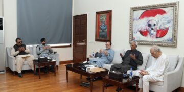 Governor Sindh Nehal Hashmi called on President ACP Mohammad Ahmed Shah,