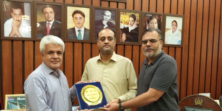 Chairman Media Affairs CAP Syed Turab Shah visited the office of Deputy Mayor Karachi Salman Abdullah Murad