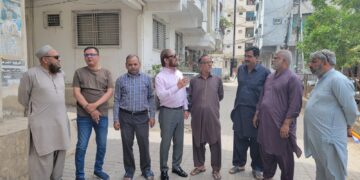 Clifton Cantonment VP Najeeb Wali Launches Emergency Repairs in P&T Colony
