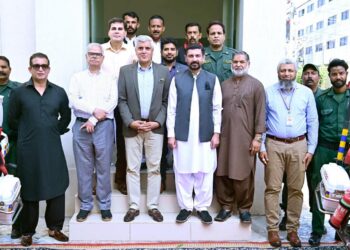 Brigadier Tarique Lakhiar Visits PTA Office, Discusses Leather Industry and Emergency Services