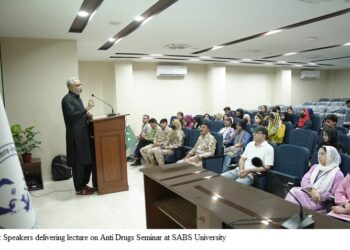 SABS University Jamshoro Hosts Seminar on Drug Abuse Prevention and Delinquency Control