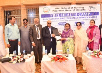 Kharadar General Hospital Nursing School Organizes Free Health Camp at Hawke’s Bay