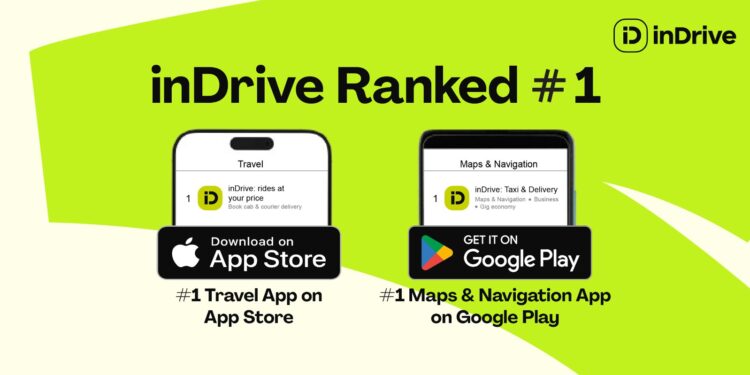 inDrive Retains #1 Position in Pakistan’s Ride-Hailing Market Across Google Play and Apple App Stores