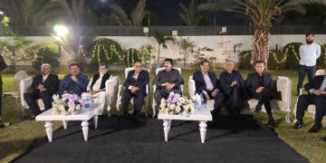 Dr. Mirza Ikhtiar Baig Attends Dinner in Honour of Punjab Governor at Tabani House Karachi