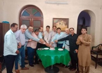 Birthday of Former KPC President Saeed Sarbazi Celebrated at Karachi Press Club