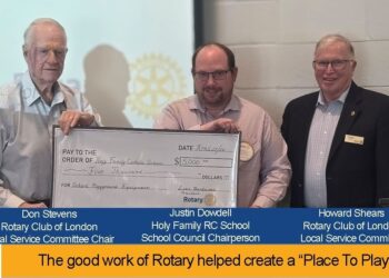 Rotary Club of London Supports $85,000 Inclusive Playground Project at Holy Family Catholic School