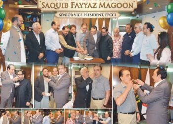 FPCCI Leadership Celebrates Birthday of Senior Vice President Saquib Fayyaz Magoon in Islamabad