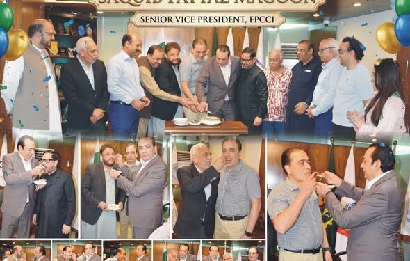 FPCCI Leadership Celebrates Birthday of Senior Vice President Saquib Fayyaz Magoon in Islamabad
