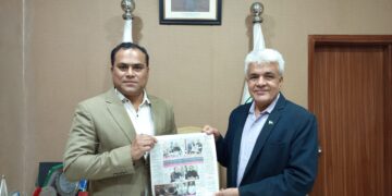 Syed Turab Shah visited the office of former Member of National Assembly and Chairman of Pakistan Red Crescent Sindh Rehan Hashmi,