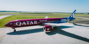 Qatar Airways Unveils FIFA World Cup 2026 Special Boeing 777 Livery