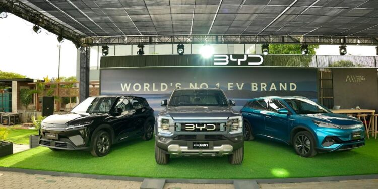 BYD Pakistan comes to Sialkot to showcase its NEV range
