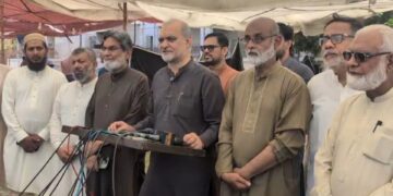 Hafiz Naeemur Rehman Visits Collective Sacrifice Centres in Karachi