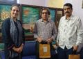CEO of Sartim Solutions, Ume Aimun, visits Karachi Press Club’s Ghousha Aafiyat.