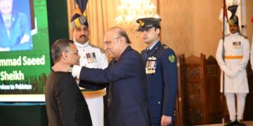 President Zardari Confers Sitara-e-Khidmat on Pakistani-American Humanitarian Muhammad Saeed Sheikh