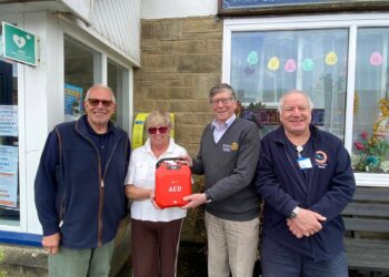Garstang Rotary Hands Over 12th Community Defibrillator in Great Eccleston